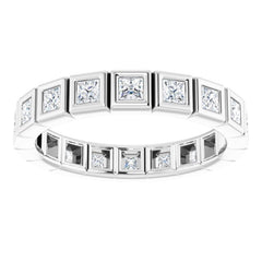 10K White Gold 5/8 CTW Lab-Grown Diamond Eternity Band Size 4