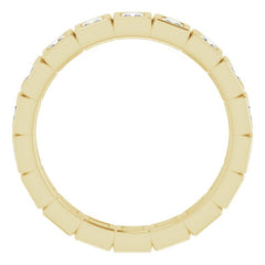 10K Yellow Gold 5/8 CTW Lab-Grown Diamond Eternity Band Size 4