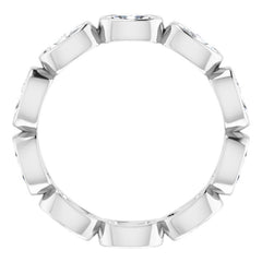 10K White Gold 1 9/10 CTW Lab-Grown Diamond Eternity Band Size 7.75