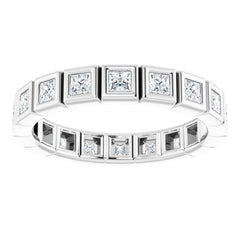 10K White Gold 5/8 CTW Lab-Grown Diamond Eternity Band Size 4.25