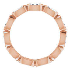 10K Rose Gold 2 1/6 CTW Lab-Grown Diamond Eternity Band Size 8.5