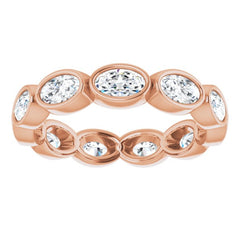 10K Rose Gold 2 1/6 CTW Lab-Grown Diamond Eternity Band Size 8.5