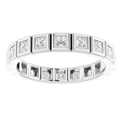 10K White Gold 9/10 CTW Lab-Grown Diamond Eternity Band Size 6.25