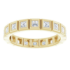 10K Yellow Gold 9/10 CTW Lab-Grown Diamond Eternity Band Size 6.25