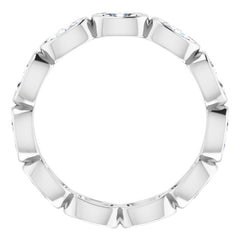 10K White Gold 2 1/6 CTW Lab-Grown Diamond Eternity Band Size 8.5