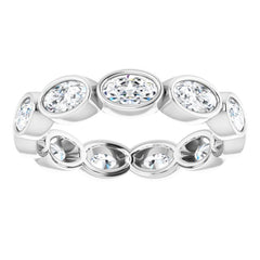 10K White Gold 2 1/6 CTW Lab-Grown Diamond Eternity Band Size 8.5