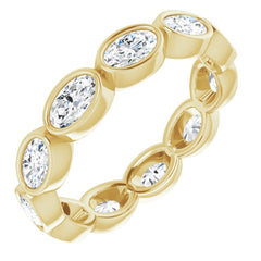 10K Yellow Gold 2 1/6 CTW Lab-Grown Diamond Eternity Band Size 8.5