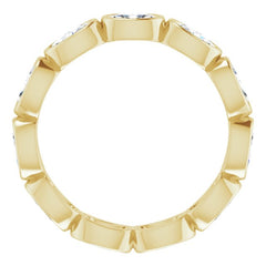 10K Yellow Gold 2 1/6 CTW Lab-Grown Diamond Eternity Band Size 8.5