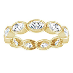 10K Yellow Gold 2 1/6 CTW Lab-Grown Diamond Eternity Band Size 8.5