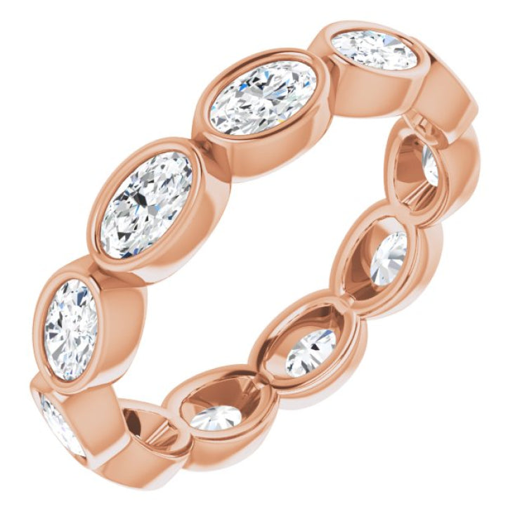 10K Rose Gold 2 1/6 CTW Lab-Grown Diamond Eternity Band Size 8.75