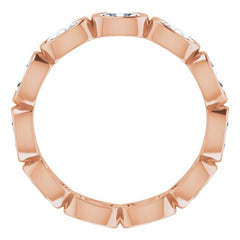 10K Rose Gold 2 1/6 CTW Lab-Grown Diamond Eternity Band Size 8.75