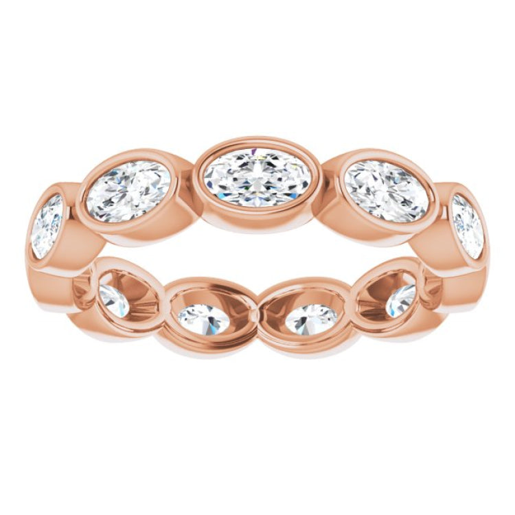 10K Rose Gold 2 1/6 CTW Lab-Grown Diamond Eternity Band Size 8.75