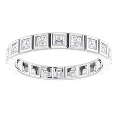 10K White Gold 1 1/8 CTW Lab-Grown Diamond Eternity Band Size 8.75