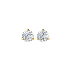 14K Yellow Gold 2 CTW Natural Diamond Stud Earrings