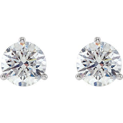 14K White Gold 2 CTW Natural Diamond Stud Earrings