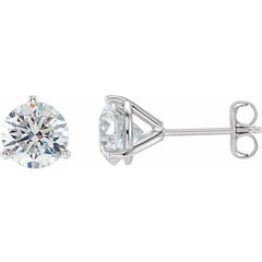 14K White Gold 3/4 CTW Natural Diamond Stud Earrings