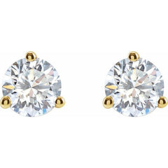 14K Yellow Gold 1 1/5 CTW Lab-Grown Diamond Stud Earrings