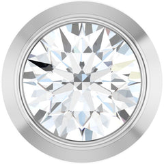 14K White Gold 1/10 CT Natural Diamond Slide Pendant