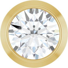 14K Yellow Gold 1/6 CT Natural Diamond Slide Pendant