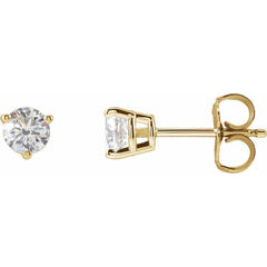 14K Yellow Gold 1/2 CTW Natural Diamond Earrings