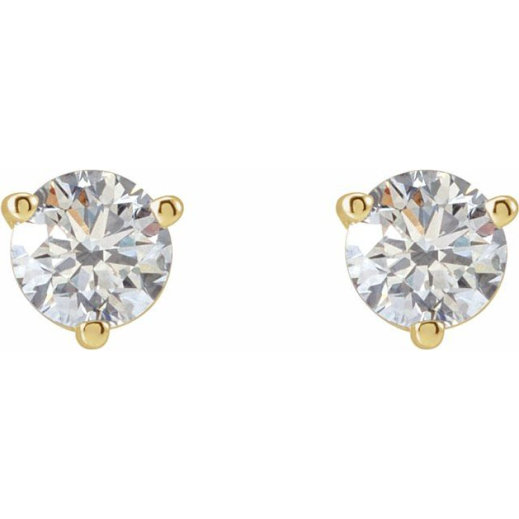 14K Yellow Gold 1/2 CTW Natural Diamond Earrings