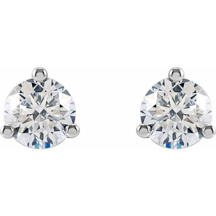 14K White Gold 1/3 CTW Lab-Grown Diamond Stud Earrings