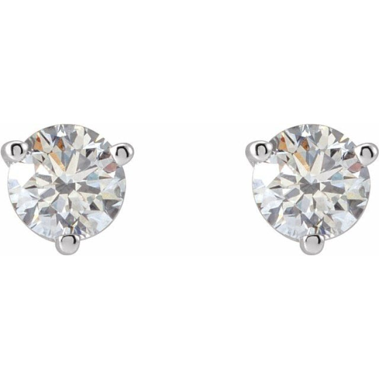 Platinum .03 CTW Natural Diamond Earrings