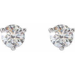 Platinum .03 CTW Natural Diamond Earrings
