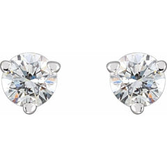 14K White Gold 1/8 CTW Natural Diamond Earrings