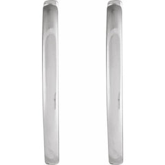 Sterling Silver Hinged 18 mm Hoop Earrings