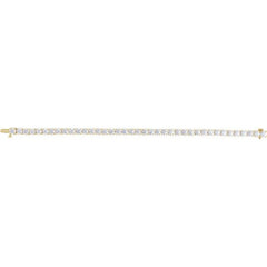14K Yellow Gold 12 CTW Lab-Grown Diamond Line 7" Bracelet