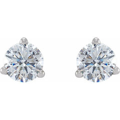 14K White Gold 1/2 CTW Lab-Grown Diamond  Earrings