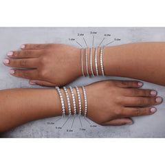 14K Yellow Gold 9 CTW Lab-Grown Diamond Line 7 1/4" Bracelet