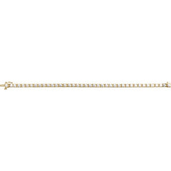 14K Yellow Gold 6 CTW Lab-Grown Diamond Line 7 1/4" Bracelet