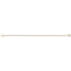 14K Yellow Gold 5 CTW Lab-Grown Diamond Line 7" Bracelet