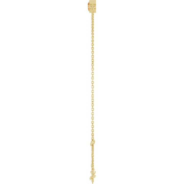 14K Yellow Gold Natural Citrine 6 1/2-7 1/2" Bracelet