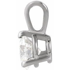 Sterling Silver 1/3 CT Lab-Grown Diamond Pendant