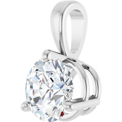 Sterling Silver 1/2 CT Lab-Grown Diamond Pendant