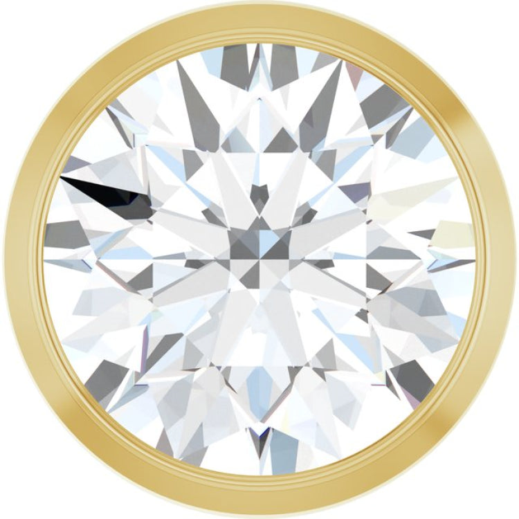 14K Yellow Gold 1 CT Natural Diamond Slide Pendant