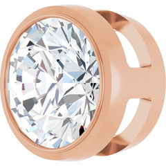 14K Rose Gold 1 CT Natural Diamond Slide Pendant
