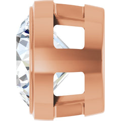 14K Rose Gold 1 CT Natural Diamond Slide Pendant