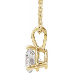 14K Yellow Gold 5/8 CTW Natural Diamond 18" Necklace
