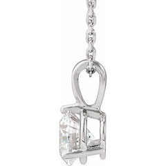 Sterling Silver 3/4 CTW Lab-Grown Diamond 18" Necklace