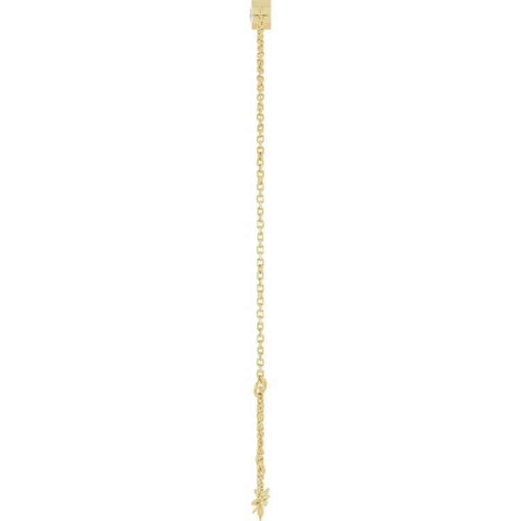 14K Yellow Gold Lab-Grown Diamond 6 1/2-7 1/2" Bracelet
