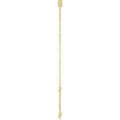 14K Yellow Gold Natural Diamond 6 1/2-7 1/2" Bracelet