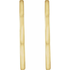 14K Yellow Gold Hinged 25 mm Hoop Earrings