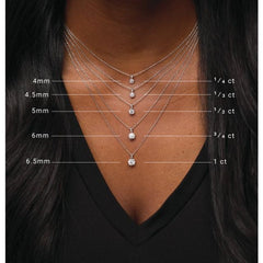 14K Rose Gold 3/4 CT Natural Diamond 18" Necklace
