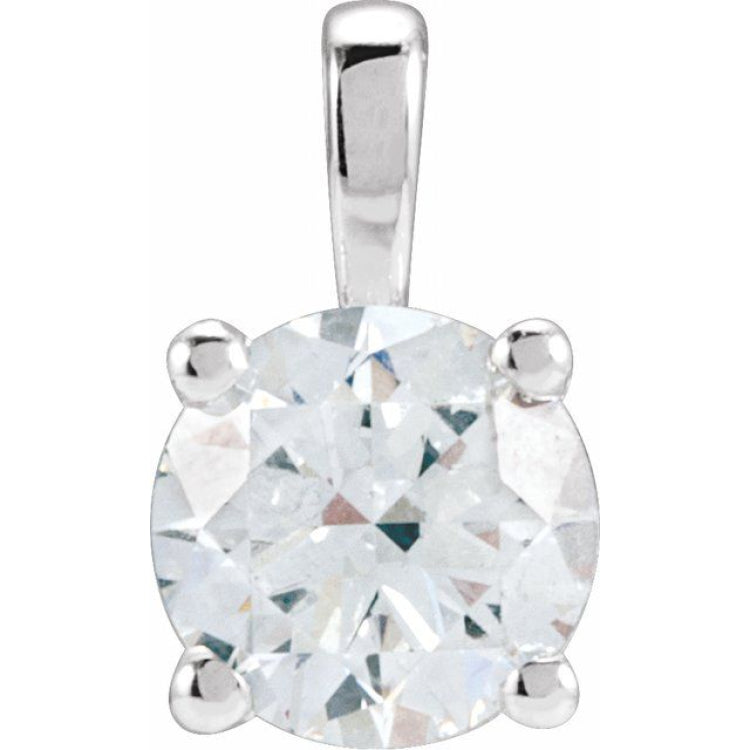 14K White Gold 1 1/4 CTW Natural Diamond Pendant