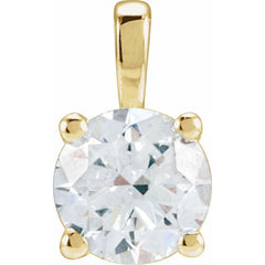 14K Yellow Gold 1 1/4 CTW Natural Diamond Pendant