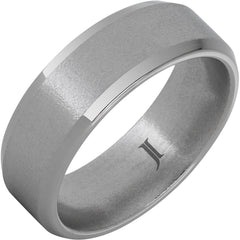 Aerospace Grade Titanium™ Ring with Stone Finish